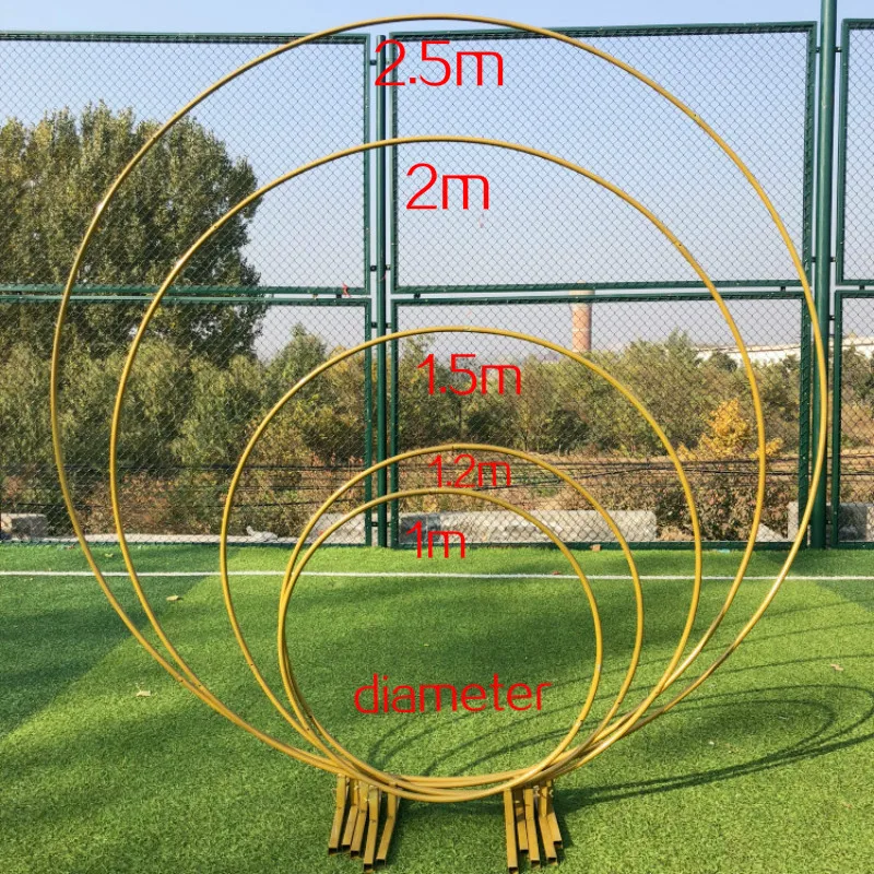 

Wrought Iron Frame Pillar Wedding Arch DIY Round Party and Frame Window Party Festival Background Frame