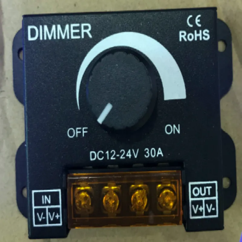 

LED Dimmer DC 12V 24V 360W Adjustable Brightness single color Lamp Bulb Strip Driver Single Color Light Power Supply 5050 3528