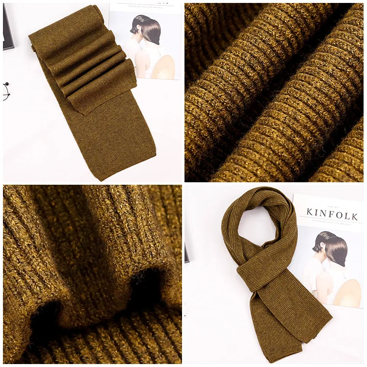 Cena 2019 z miękkiej dzianiny 55% kaszmirowy szalik dla dzieci zima solidna kolorowa wełna szalik dla kobiet czarne męskie szaliki chłopiec dziewczyna ciepłe szaliki