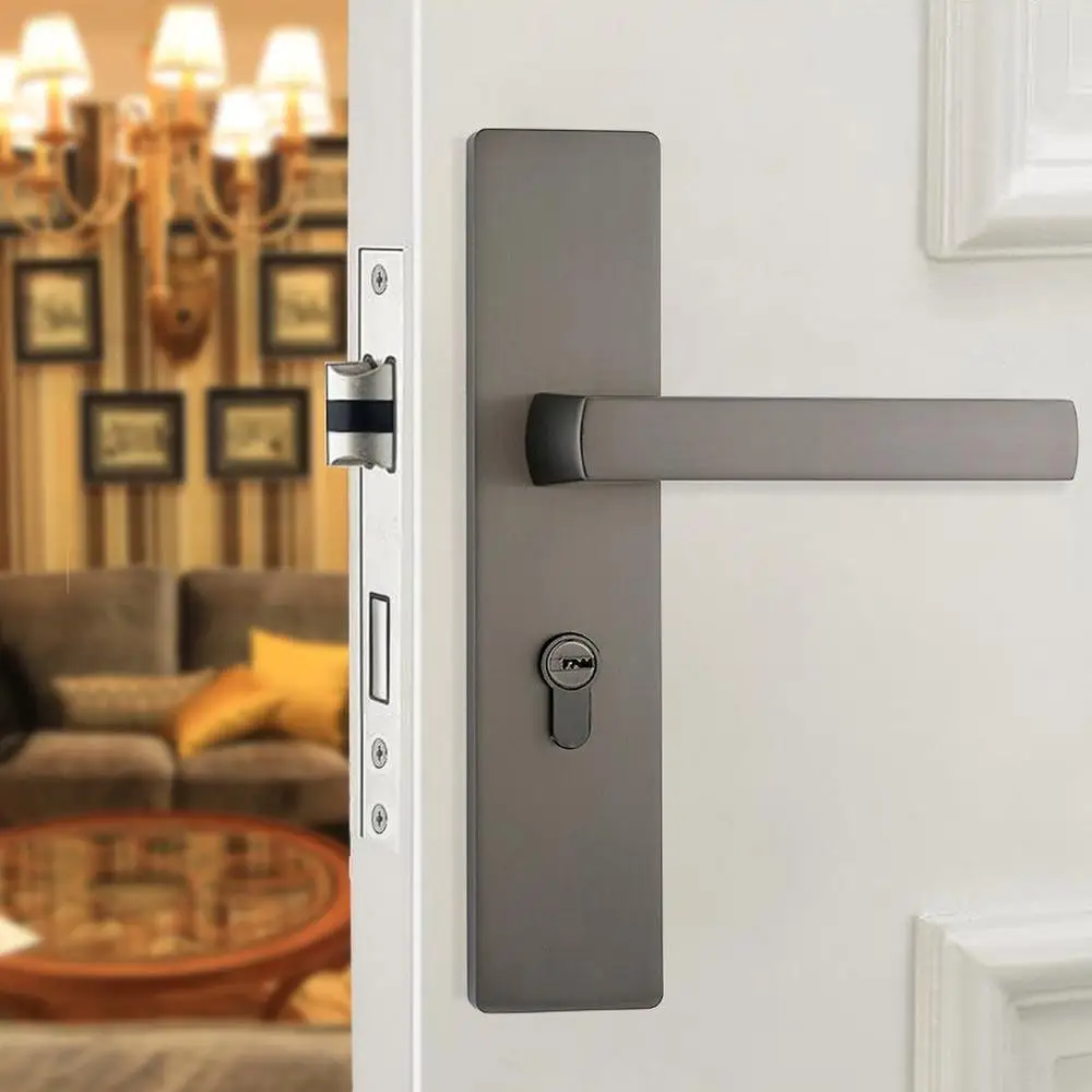 3 Новое поступление современный модный матовый золотой закрытый бесшумный дверной замок для спальни книжный дверной замок от поставщика Прямая распродажа - Цвет: 3