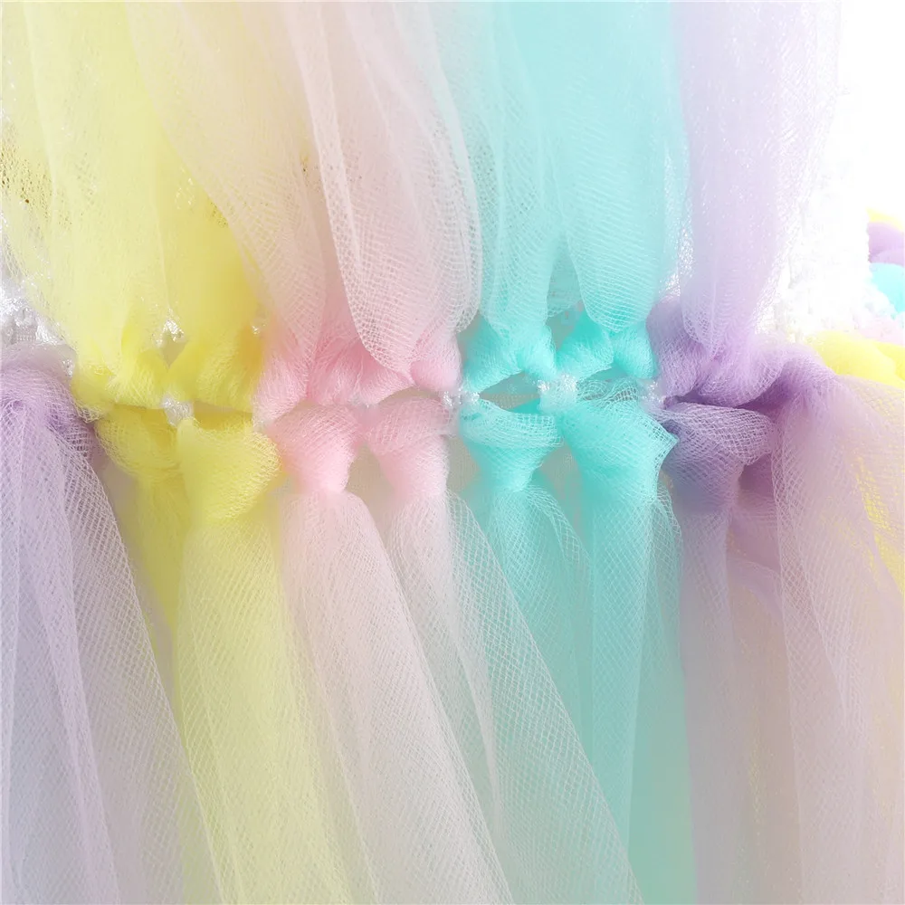 POSH DREAM Unicorn Fancy Tutu Unicorn Dress for Girls Unicorn Party Rainbow Kids Dresses for Baby Girls Princess Costume