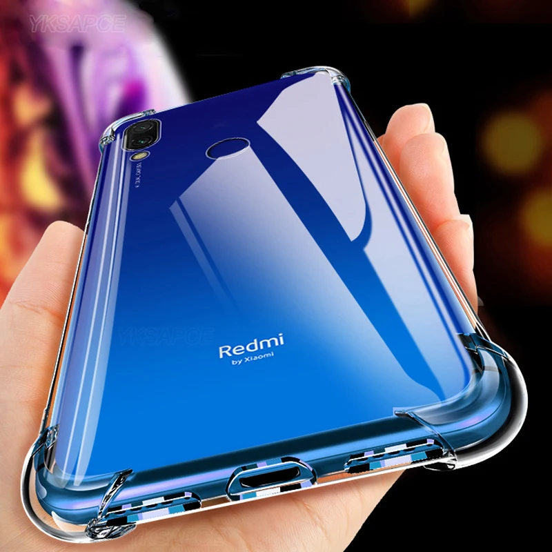 Airbag Shockproof Silicone Phone Case For Xiaomi Redmi 7 7A 8 8A 9 9A 9C Note 9S 9T 10S 10 Pro Max Soft TPU Back Cover | Мобильные