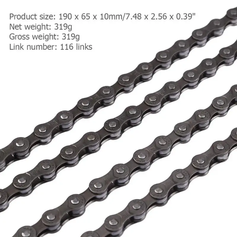Top Bicycle Chain 116 Links 7S 8S 21/24 Speed MTB Mountain Bike Cycling Steel Chain Bicycle Parts Cycling Bicycle Chain 2019 Hot 7
