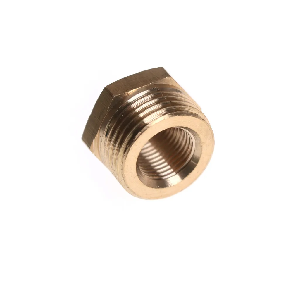 HUXUAN 1/8" BSP Female Thread x 3/8" BSP Male Thread Brass Reducer Bushing Reducing Coupler Connector Adapter Pipe
