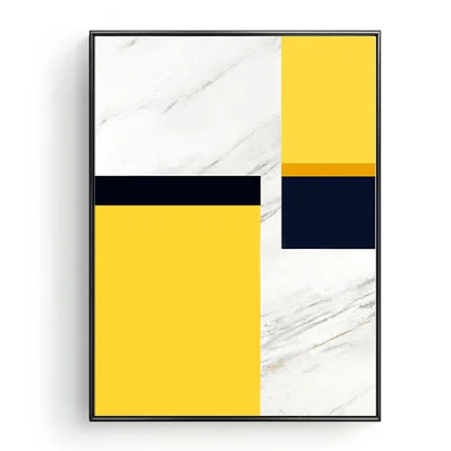 Простой абстрактный Желтый Серый Белый Черный Цвета для гостиной декоративная