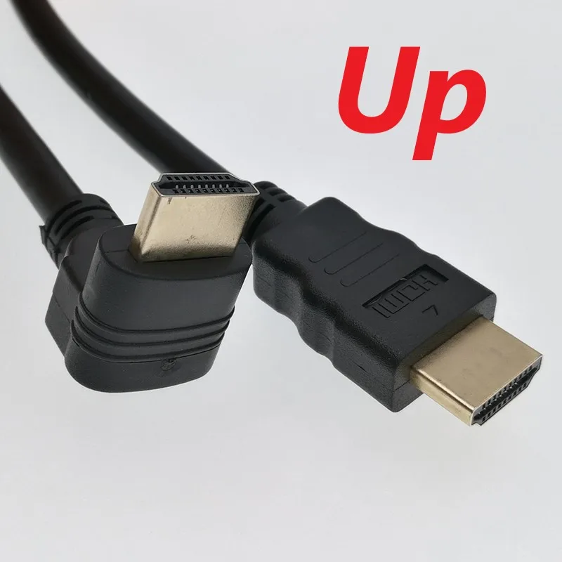 

4K HDMI1.4 Cable 90/270 Degree Angle HDMI Male to HDMI Male Cable 2K*4K 1080P 3D For TV PC Projector 1.5M