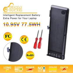 Batería de ordenador portátil A1382 de 77,5 Wh para MacBook Pro de 15 pulgadas, A1286 (solo para principios de 2011, finales de 2011, mediados de 2012), MC721LL/A MC723LL