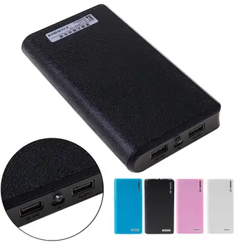 

BGEKTOTH Dual USB Power Bank 6x 18650 External Backup Battery Charger Box Case For Phone