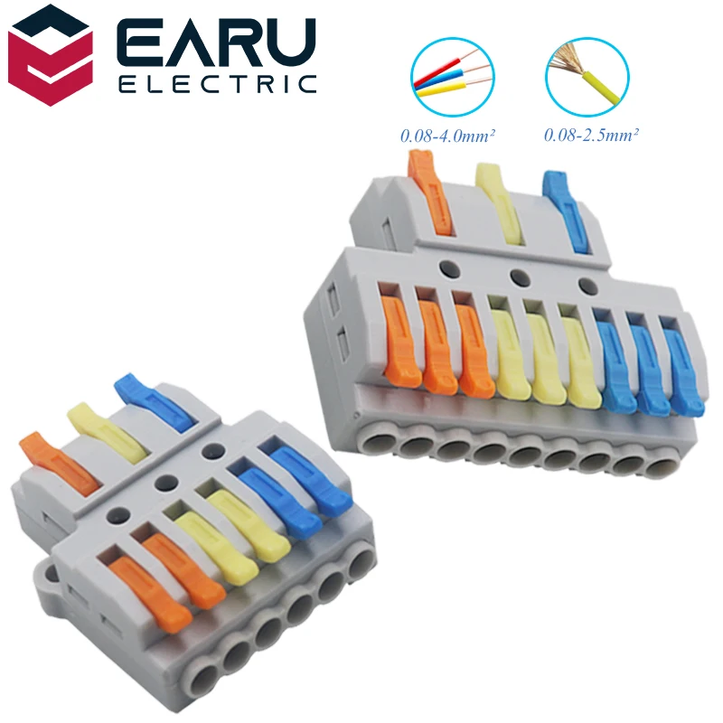Connettore Rapido Filo Spl Connettori Universali Per Cavi Di Cablaggio Conduttore Push-In Morsettiera Splitter Elettrico A Led