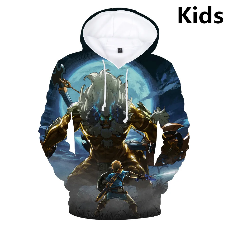 

2 To 12 Years Kids Hoodies The Legend of Zelda 3D Printed Hoodie Sweatshirt Boys Girls Long Sleeve Jacket Coat Children Clothes