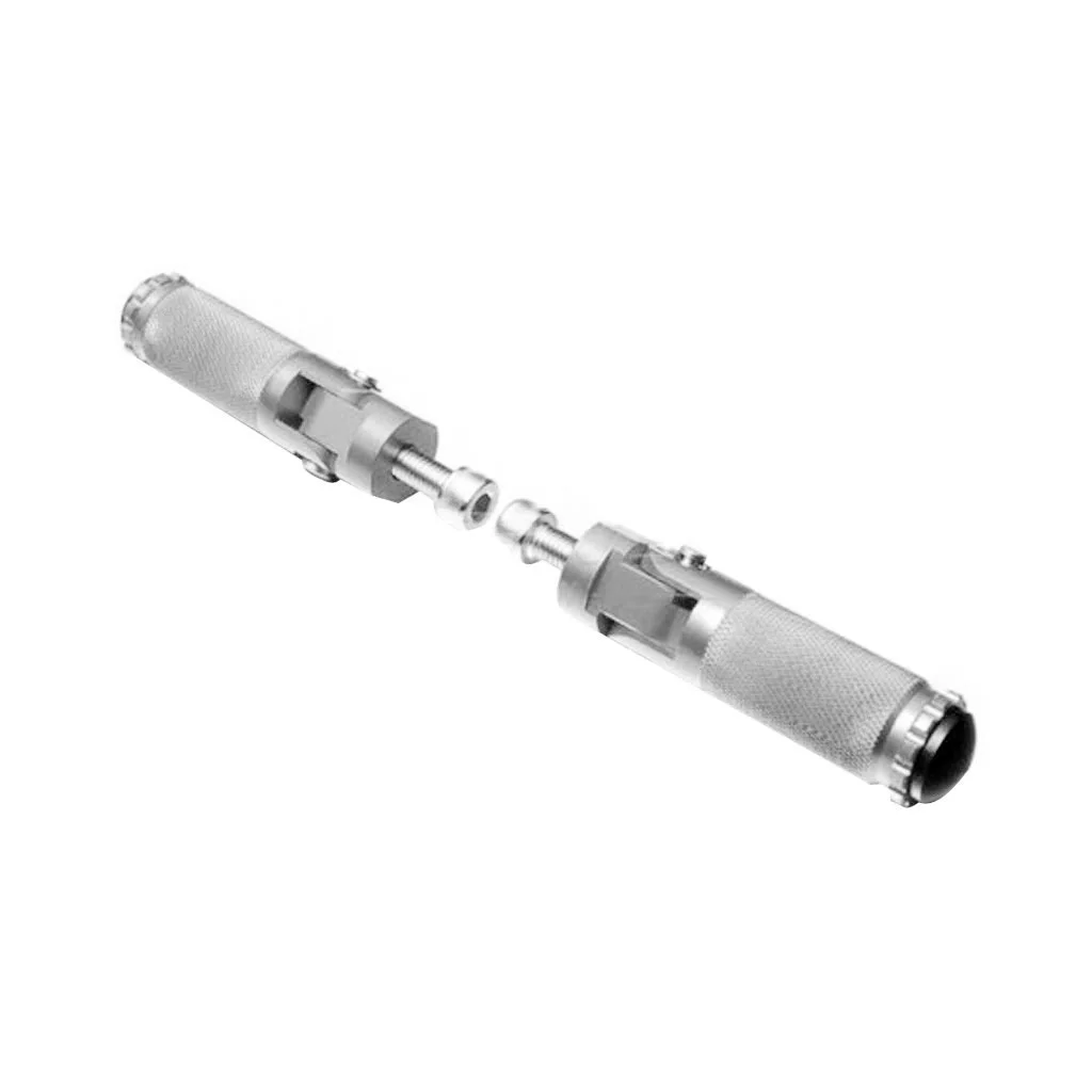 Алюминиевый мотоциклетный складной задний комплект, подставка для ног, подножки - Цвет: Silver