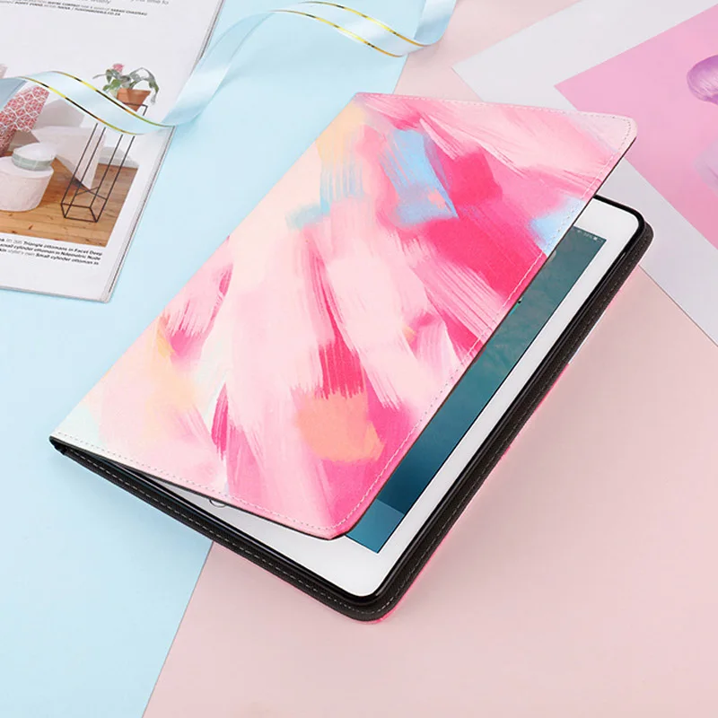 Case For ipad Pro 11 inch 2018 Ultra-thin marble painting Folding Folio Stand protective Cover For Apple ipad Pro 11 Smart Case (5)