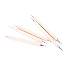 Лидер продаж 5 шт./лот 2 способ дизайн ногтей деревянная ручка расставить роспись под мрамор инструмент Мода Высокое качество