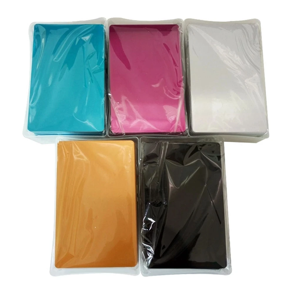 

100PCS Multicolor Metal Business Card Blank Material Aluminum Laser Marking Printing Testing Material