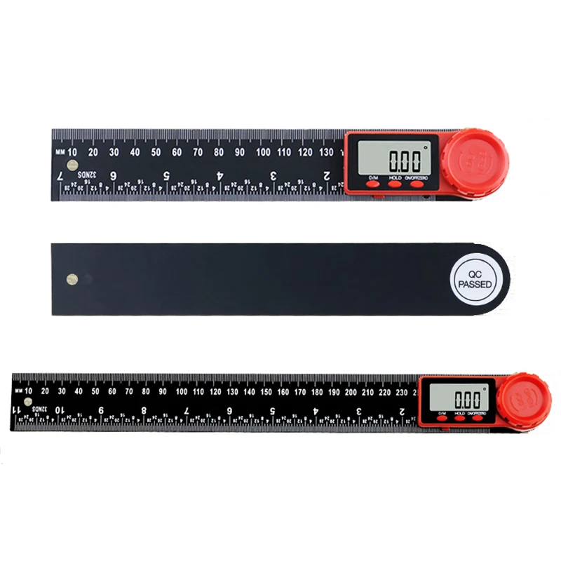 2 in 1 Digital Angle Ruler 0-200mm/0-300mm Level Ruler 360 degree Goniometer Electron Protractor Angle finder Measurement