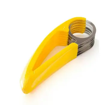 

Kitchen Banana Slicer Durable Stainless Steel Slicer Ham Sausage Fruit Cutter Fruit And Vegetable Cutter