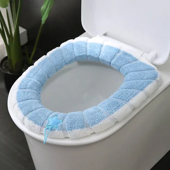 

Universal Warm Soft Washable Toilet Seat Cover Mat Set for Home Decor Closestool Mat Seat Case Toilet Lid Cover Accessories