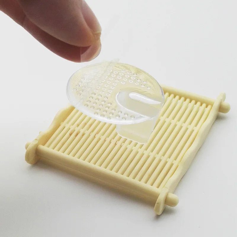 Herringbone forefoot pad silicone transparent small clip pad anti-slip wear anti-slip anti-pain foot clip front half pad