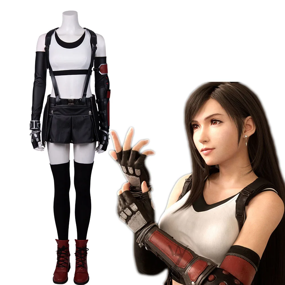 Сексуальные костюмы на Хэллоуин для женщин финальная фантазия VII Tifa Lockhart костюм