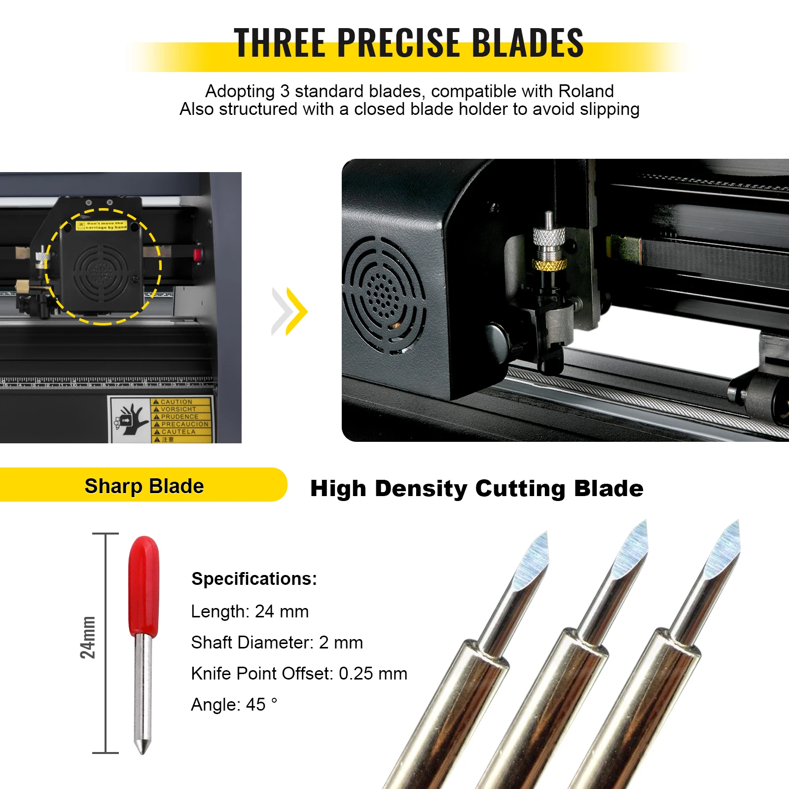 Vinyl Cutter Machine Computer Windows Software 3 Blades Pen Holder 14Inch 375MM Max Paper Feed Printer Cutting Plotter