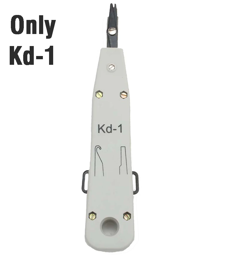 KD-1 Сеть Ethernet кабельный тестер RJ45 комплект RJ45 обжимной инструмент для обжима удар вниз RJ11 Cat5 Cat6 детектор провода 8P8C RJ45 - Цвет: KD-1