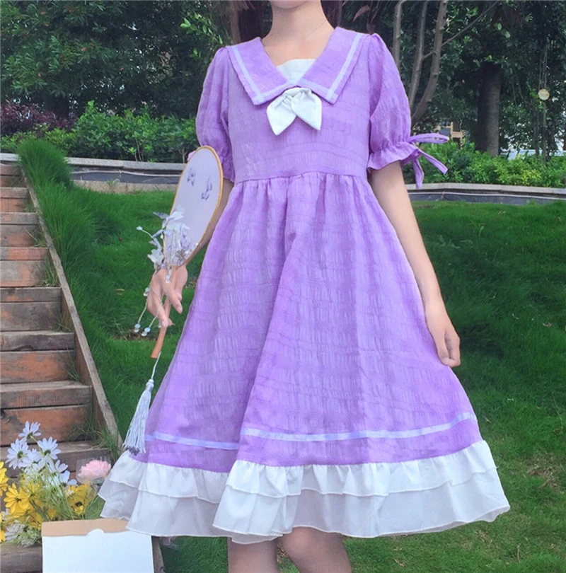 cos purple dress