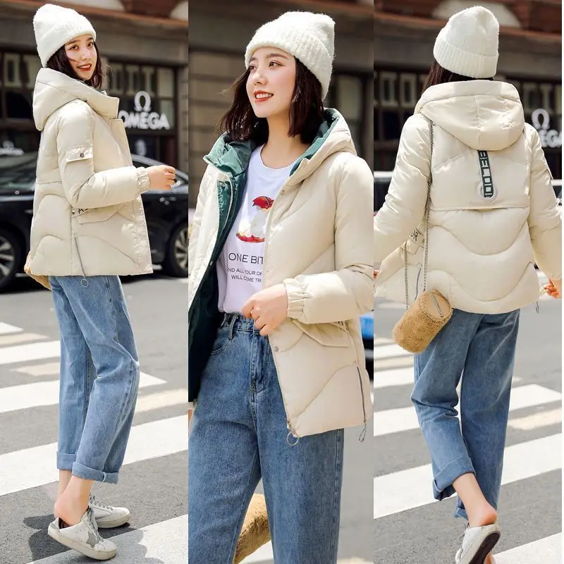 

2019 New Style Autumn And Winter Large Size down Jacket Cotton-padded Clothes Women's Korean-style Short Slim Fit Cotton-padded