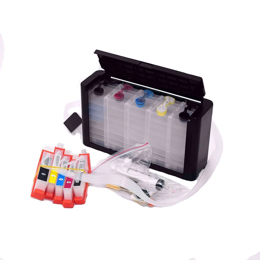 For HP Photosmart C5380 C6380 D5460 C309a printer Bulk Ink System 5 Color for HP 178