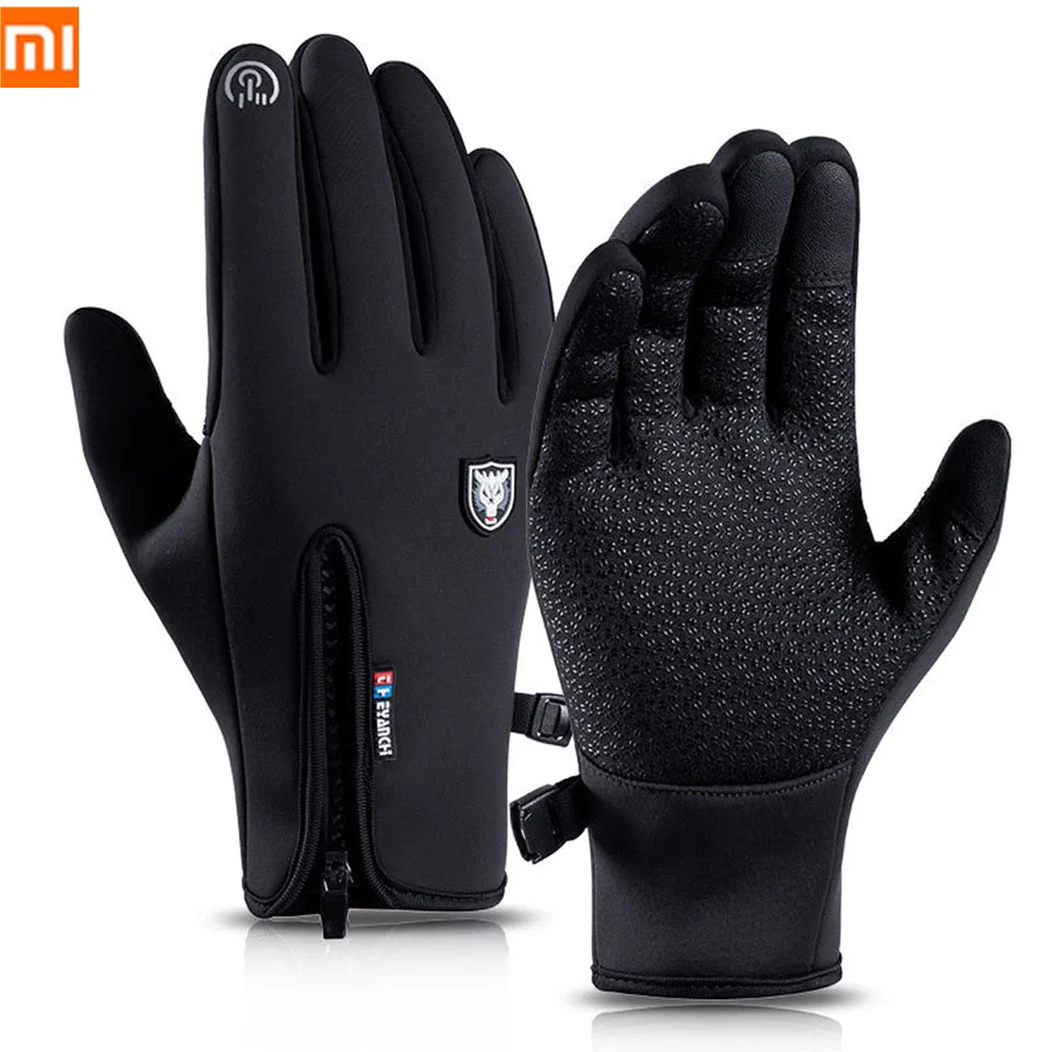 Xiaomi Winter Gloves Thermal Warm Waterproof Windproof Outdoor Sports Cycling Gloves Full Finger Touch Screen Glove Men Women