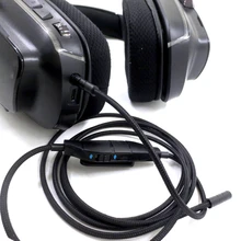 Cable de Audio para auriculares G633, G635, G933, G935, accesorios de auriculares para juegos, 3,5mm, 1 ud.
