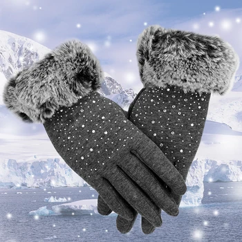 

LEEPEE Winter Thermal Warm Touchscreen Gloves Cotton Touch Full Finger Motorcycle Gloves Windproof Protective Gear