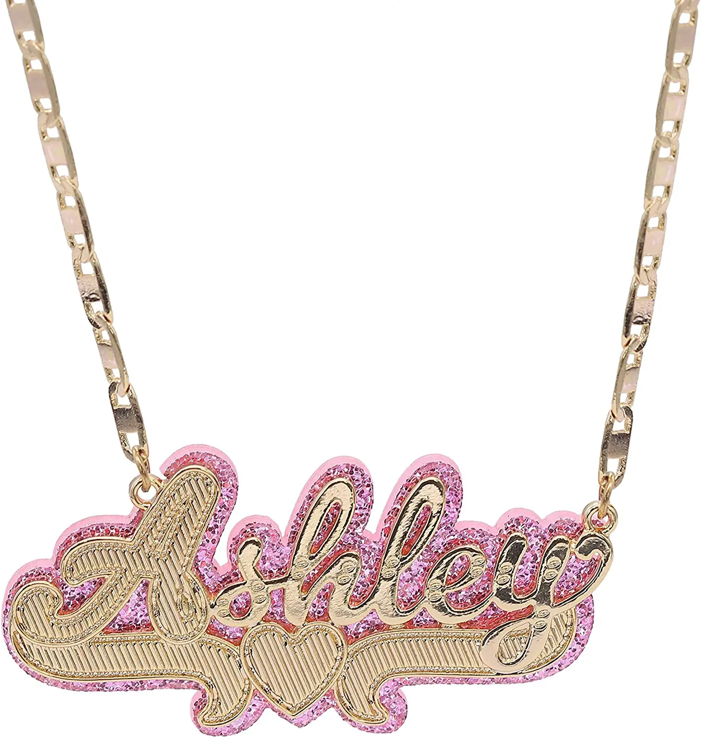 2020 Custom Name Necklace Double 