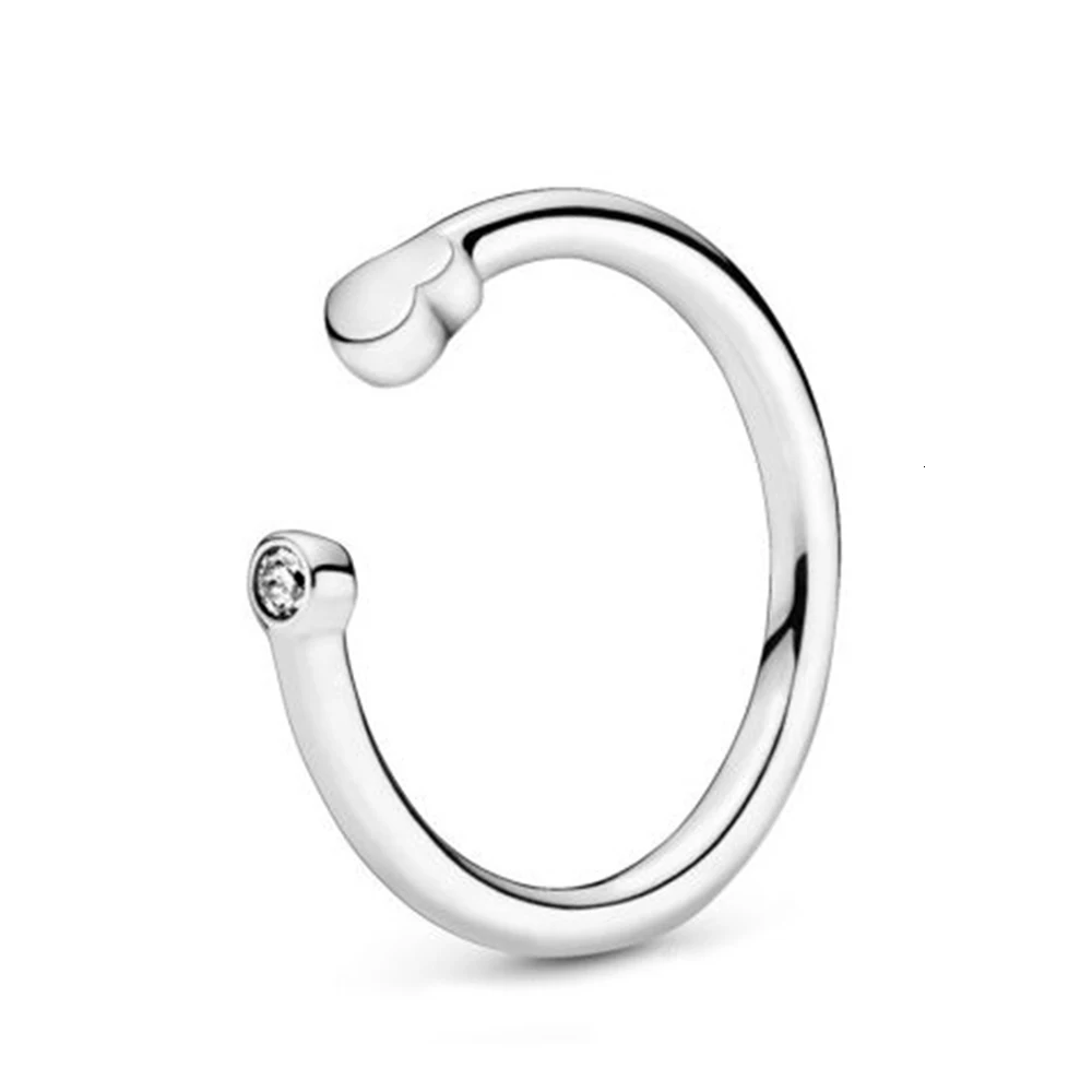 Серебро 925 пробы, осень, многогранная светящаяся розовая тиара, светильник, кольцо, кольцо - Цвет: iSsee