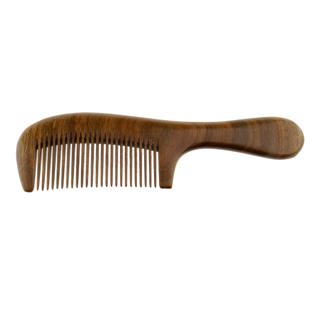 Pocket Handmade Beard Moustache Comb Fine Teeth Sandalwood Comb Anti-Static