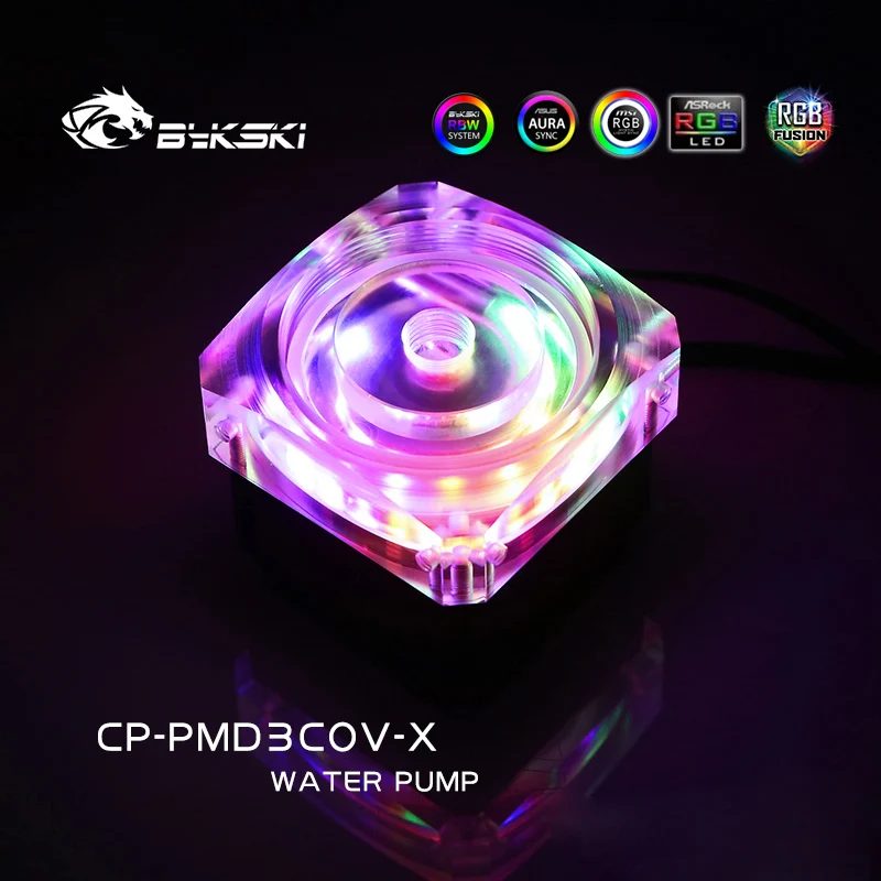 Bykski Cp-pmd3cov-x Ddc Bomba Dc12v 15w Alto-elevador Metros 600l h Maxmum Velocidade Máxima 5000rpm Rgb A-rgb pc de Refrigeração de Água - Imagem 5