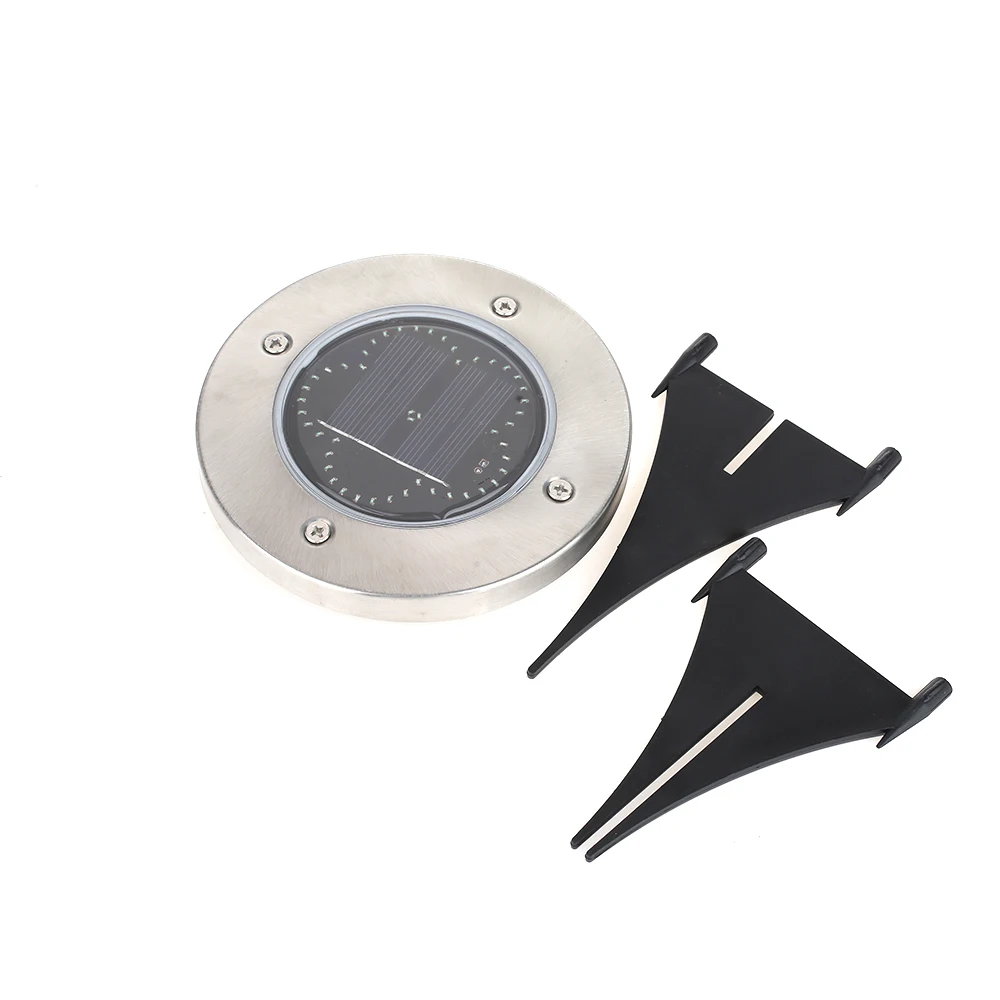 Eco-Friendly Durable Street 48LED Security Gutter Flower Disk Lights Solar Power Path Way Landscape Light Ground Lamp Home