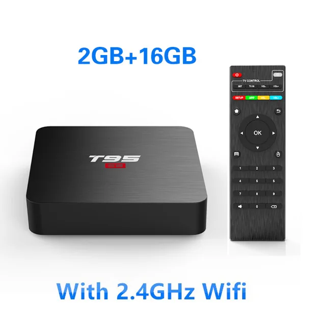 T95 супер Смарт ТВ приставка Android 10,0 Allwinner H3 4K H.265 Netflix YouTuBe Google плеер 3D телеприставка - Цвет: 2G 16GB