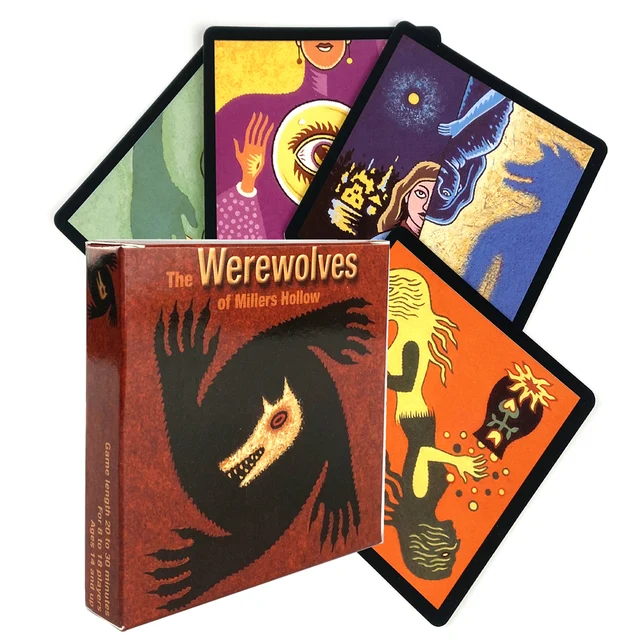 Jeu de Table loup-garou, compétition de divertissement multi-joueurs, Puzzle, jeu de cartes de loisirs, fête d'amis en famille, cartes à jouer amusantes 1
