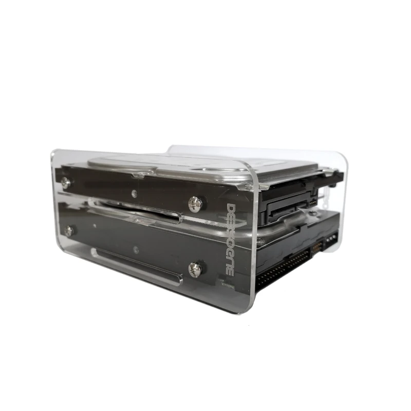 Hard disk extension rack bracket 3.5inch Desktop Computer external hard drives Cage HDD Transparent acrylic bracket