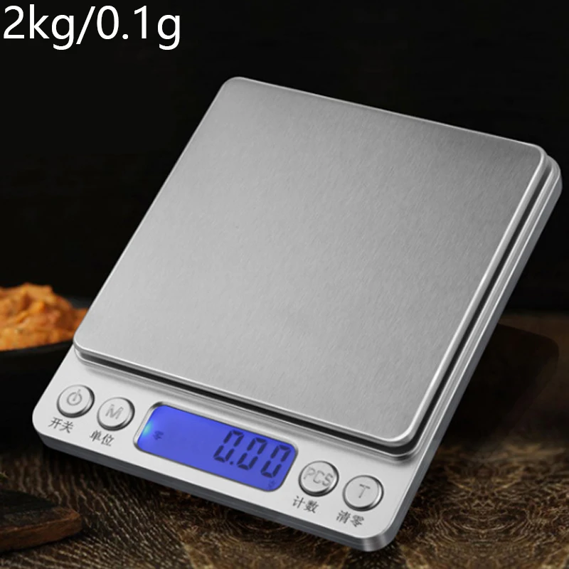500 г/1/2 кг/3 кг, 0,01/0,1g ЖК-дисплей мини электроные цифровые весы точность электронные весы Чай выпечки Высокое качество ювелирные весы Баланс весы - Цвет: 2000g 0.1g