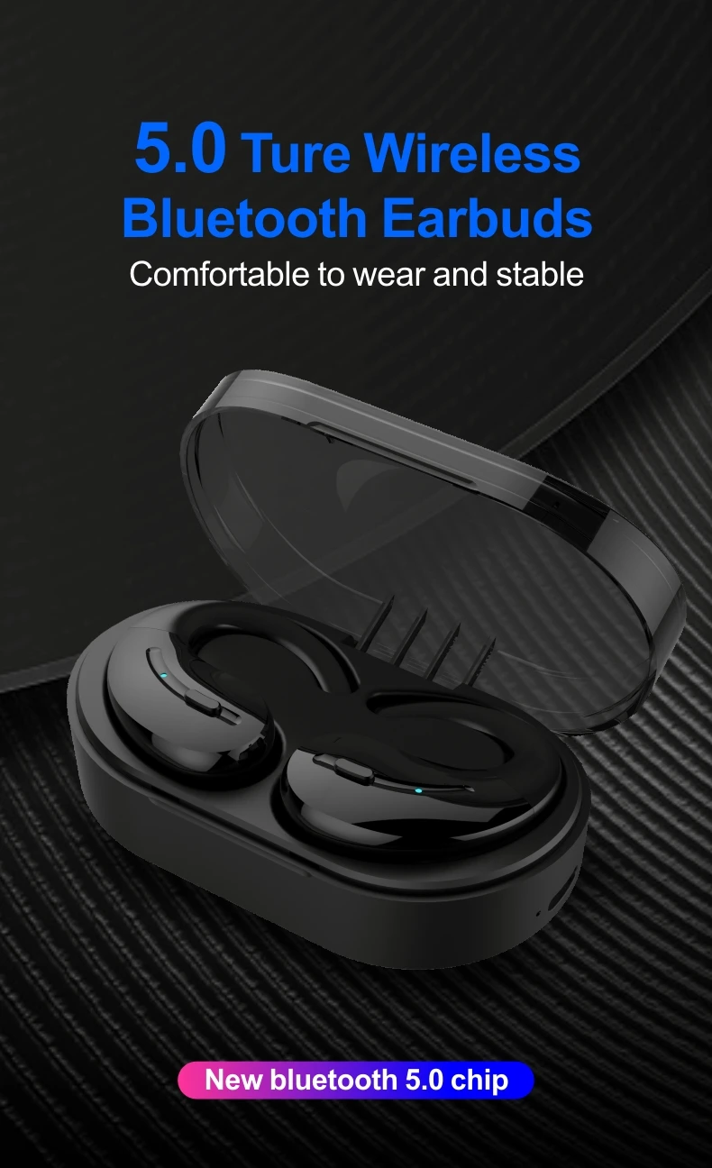 Sovawin наушники TWS bluetooth наушники 5,0 стерео беспроводные bluetooth наушники белые для IOS Android с зарядным устройством 500 мАч