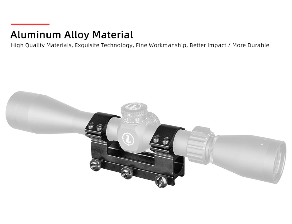 polegada anel de montagem riflescope trilho para rifle scope picatinny ferroviário