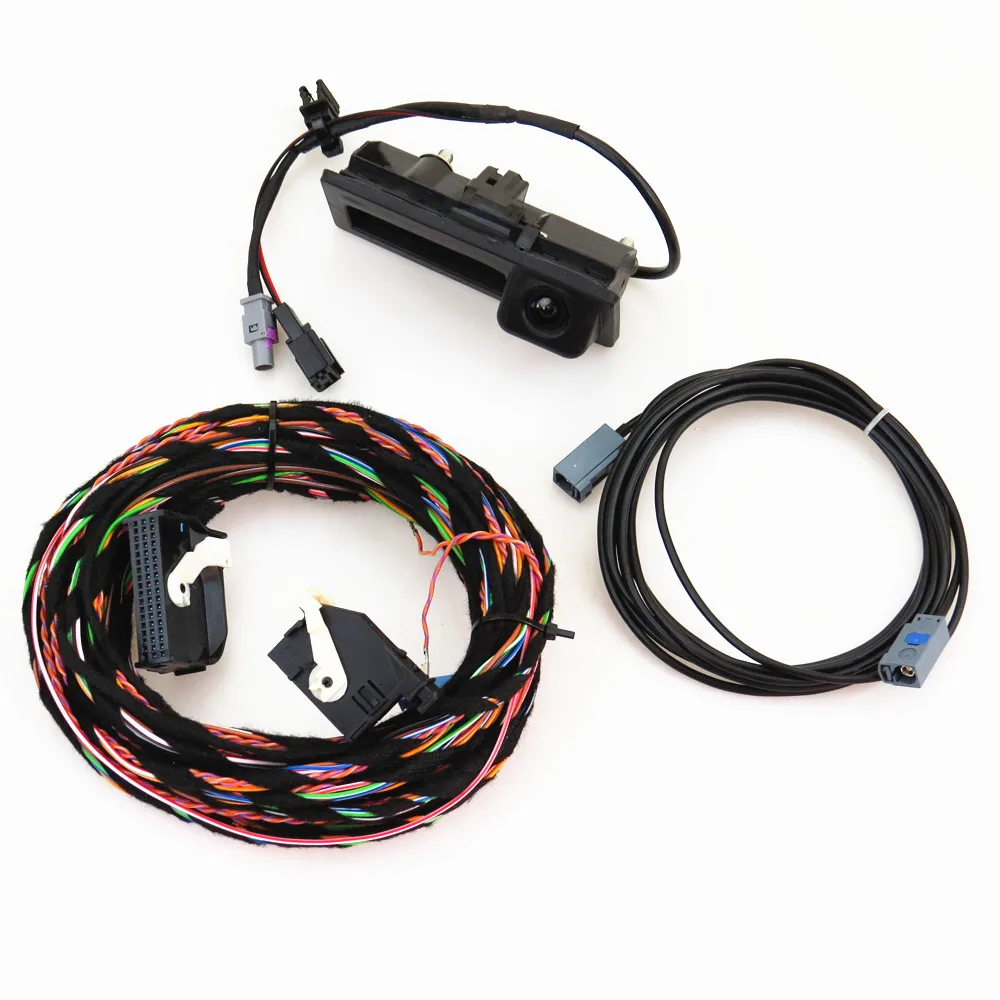 TUKE 12V Rear View Reversing Camera + Cable Harness Pigtail Fit RCD510