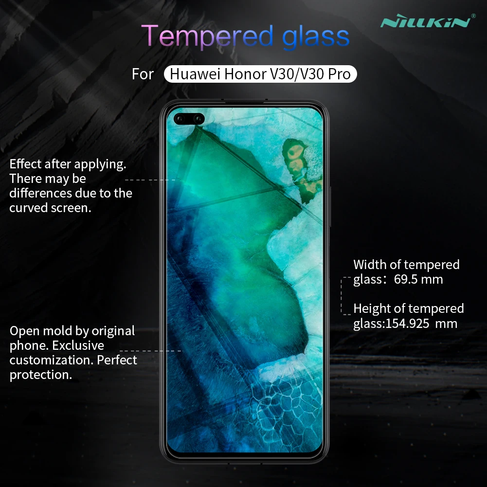 Закаленное стекло для huawei Honor View 30 V30 Pro Nillkin H+ Pro 2.5D Arc защита экрана huawei Honor V30 стекло