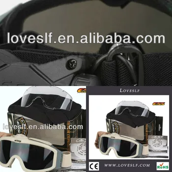 

Hot sale safety military glasses Tactical protection goggles with fan