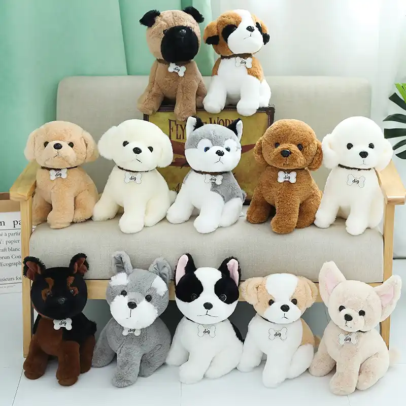 1pc 22 30 40センチメートルかわいいテディベア犬ぬいぐるみ素敵なぬいぐるみ実生活ハスキー犬の人形子供の誕生日プレゼント Stuffed Plush Animals Aliexpress