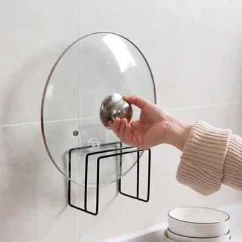 

Kitchen Shelf Pan Rack Cutting Board Holder Storage Pot Lid Organizer Stand Tapa Cover Stand Stainless Steel Dish Kitchen Rack