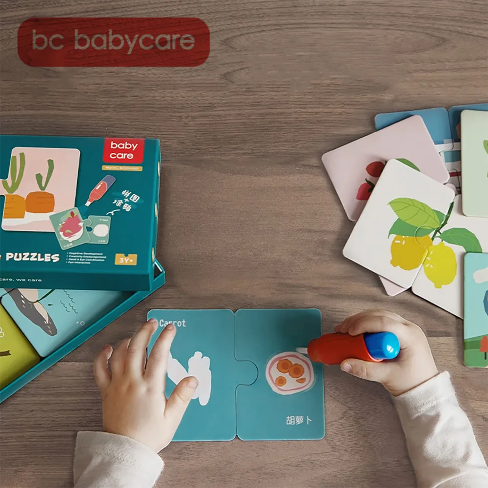 

BC Babycare 4 Styles Water Drawing Book Puzzle Toys Set Kids Coloring Book Doodle with Magic Pen Children Painting Puzzle Toys