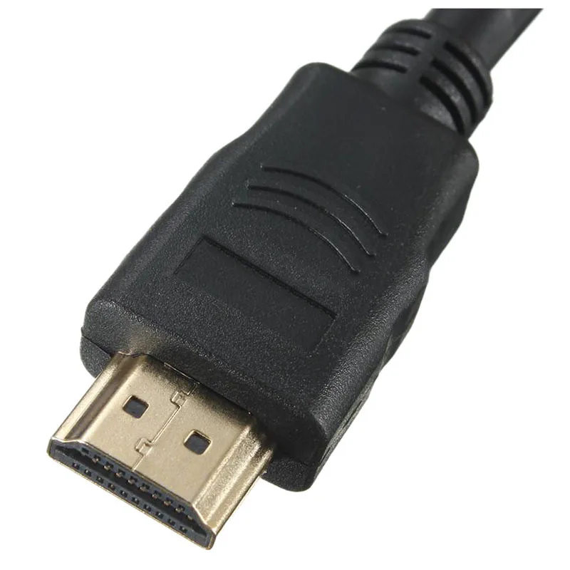 1,8 м синий HD tv HDMI к VGA HD15 Мужской адаптер кабель конвертер для PC tv DF