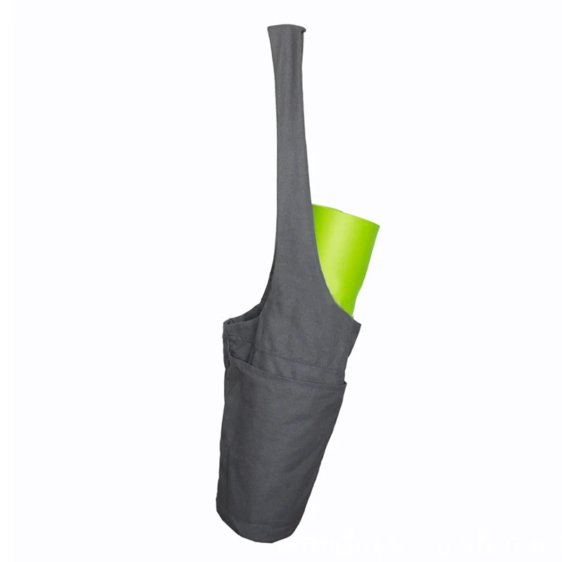 Portable Canvas Strap Storage Bag Pocket Pilates Large Mat Gym Carrier Portable Equipment